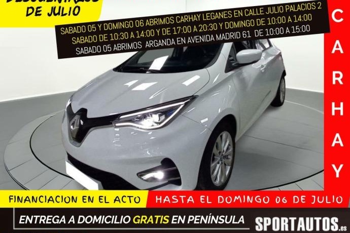 RENAULT ZOE INTENS  R135 BATERÍA PROPIEDAD 50KWH