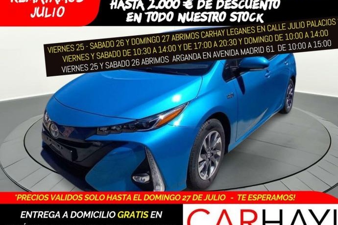 TOYOTA PRIUS PHV 1.8I VVT-I PHEVSOLAR 5PL. CVT