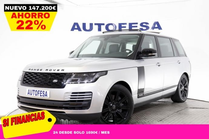 LAND-ROVER RANGE ROVER 4.4 SDV8 340cv 4x4 LWB LARGO 5p Auto S/S #IVA DEDUCIBLE, NAVY, CUERO, TECHO, CAMARA 360, LEVAS