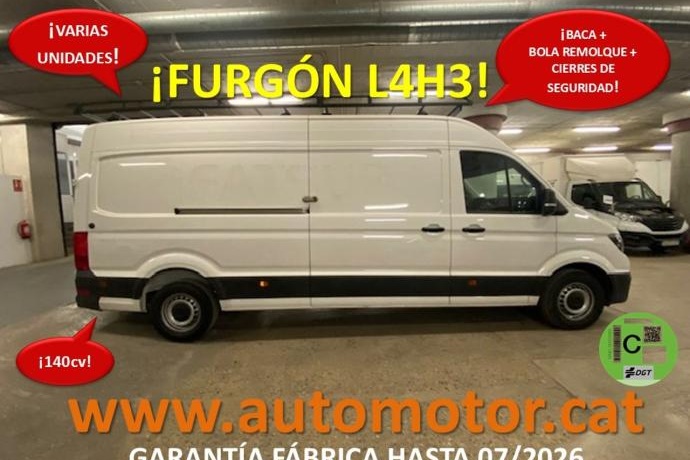 VOLKSWAGEN CRAFTER 35 Furgon BL TA L4H3 2.0TDI 103kW 140CV