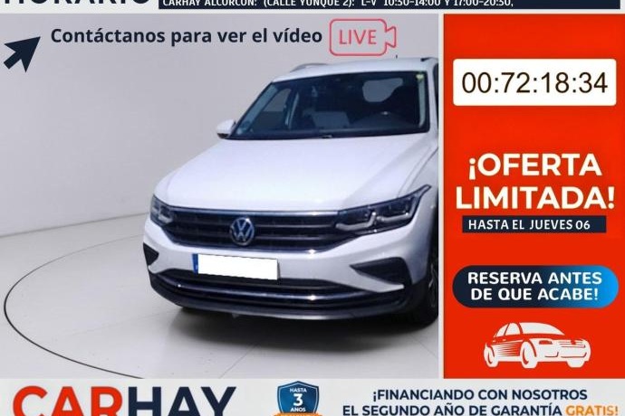 VOLKSWAGEN TIGUAN Life 1.4 TSI eHybrid 180kW (245CV) DSG